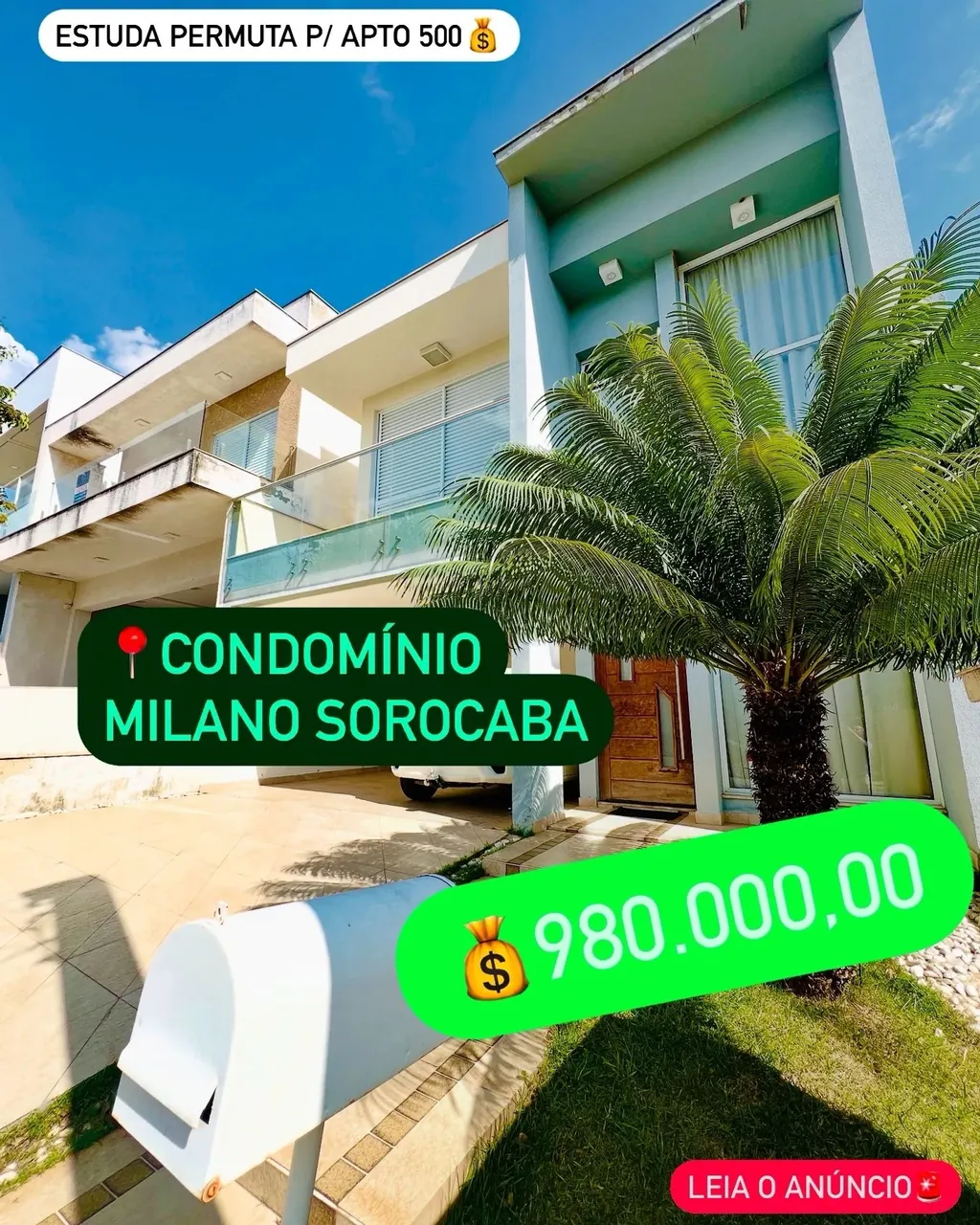 Sobrado Condomínio Residencial milano zona Oeste Sorocaba
