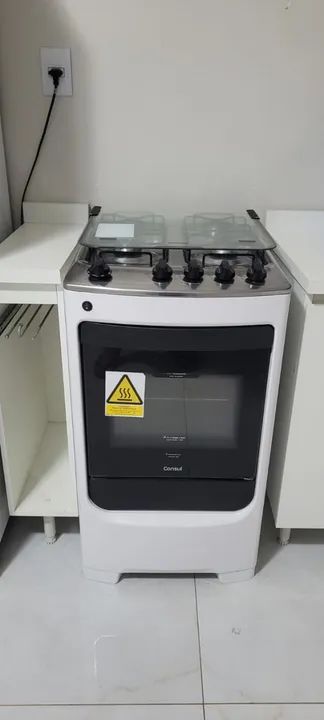 Fogão Consul 4 Bocas Branco com Acendimento Automático Bivolt - CFO4NAB  - Foto 2