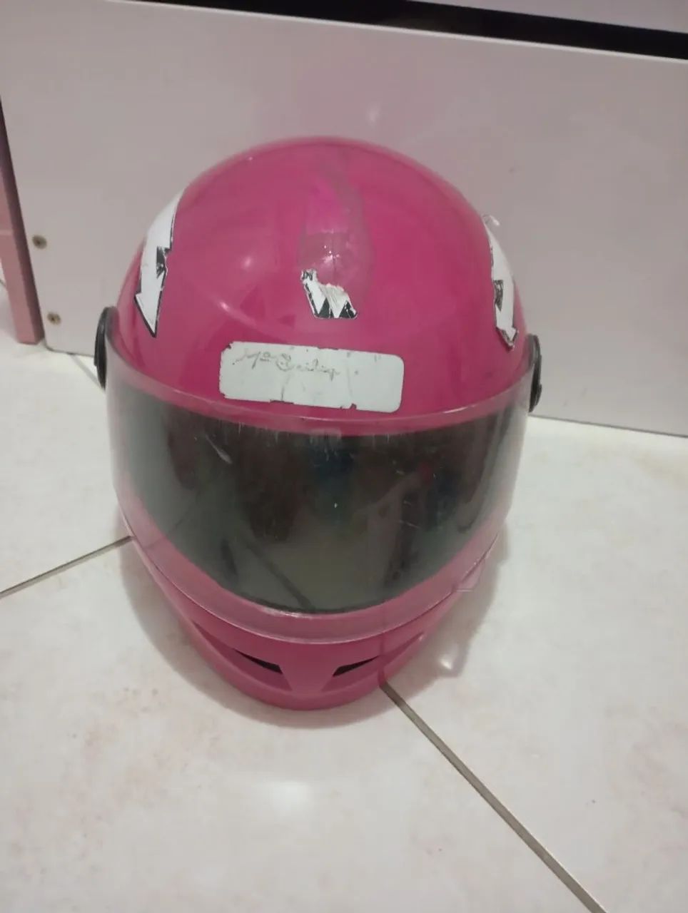 Capacete Moto Rosa - Novo - Foto 2