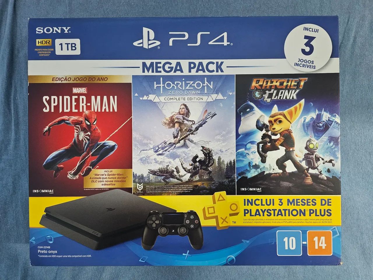 PS4 usado 1TB + 4 Jogos, controle e caixa original64305907134851121