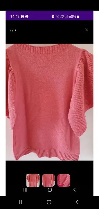 Blusa de fio Rosa  - Foto 2