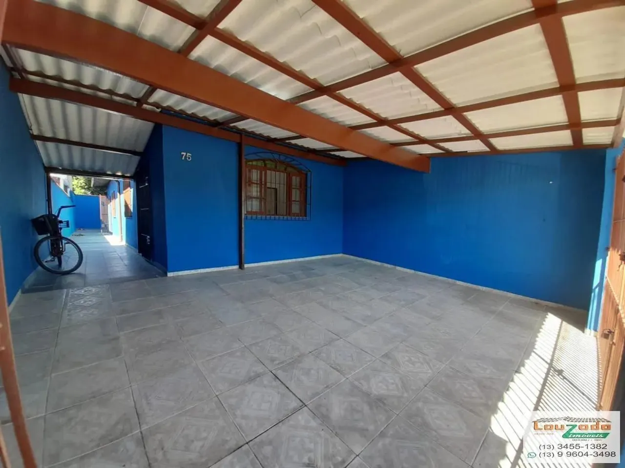 Casa para Locação em Peruíbe, Jardim Veneza, 2 dormitórios, 1 banheiro, 2 vagas