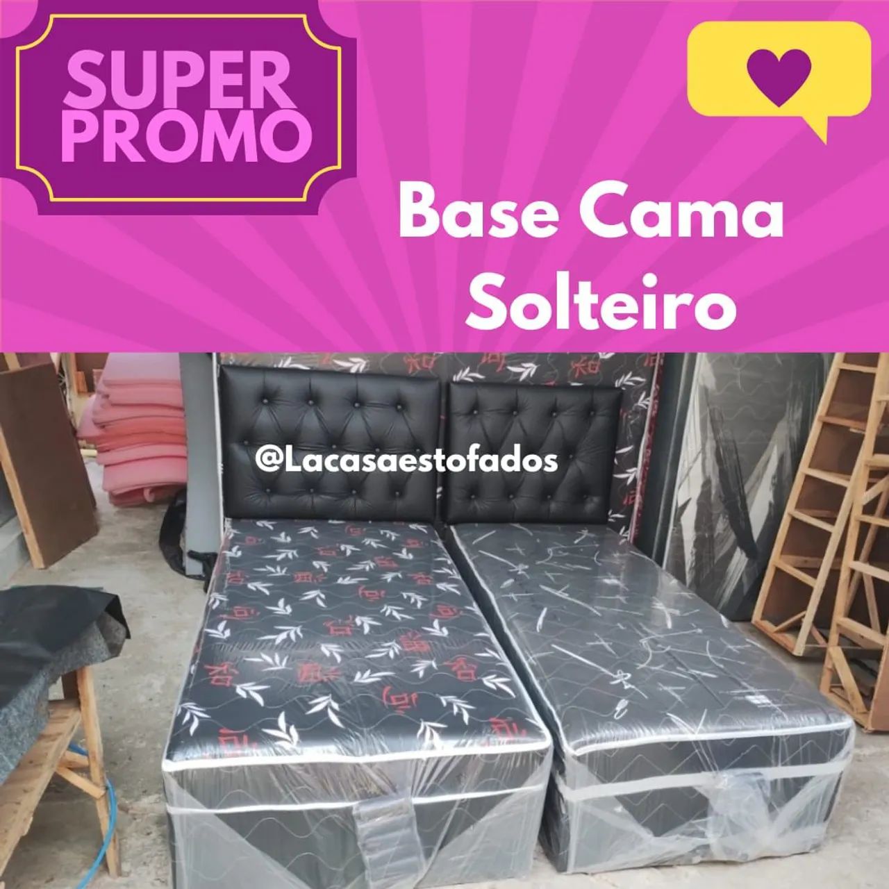 Base Cama Solteiro - Super Promoção!