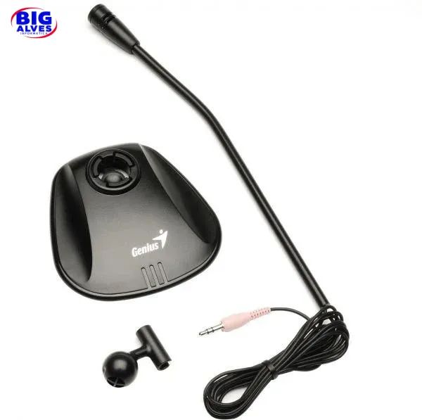 Microfone de Mesa Genius MIC-01A - P2 3,5mm