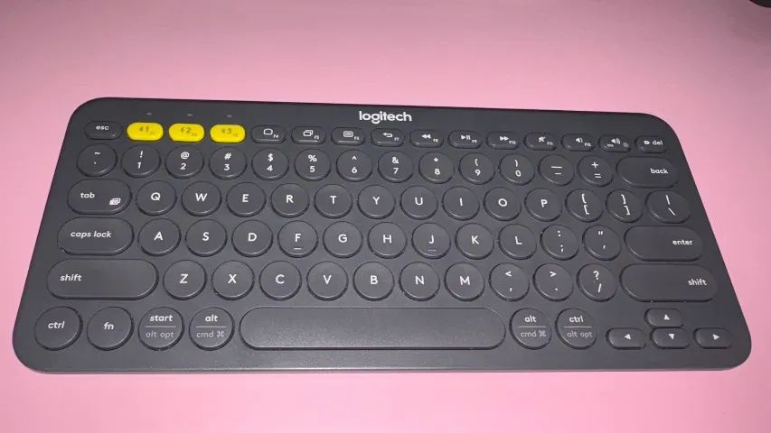 Teclado sem fio Logitech - 3 dispositivos ao mesmo tempo! 64330131053699120