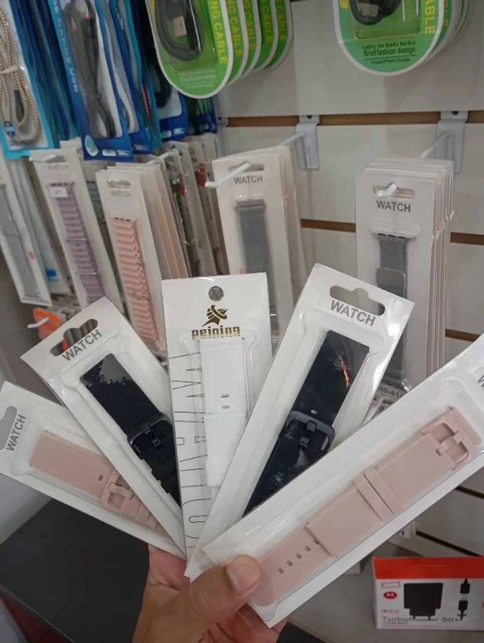 Pulseira de Silicone 22mm de pinos