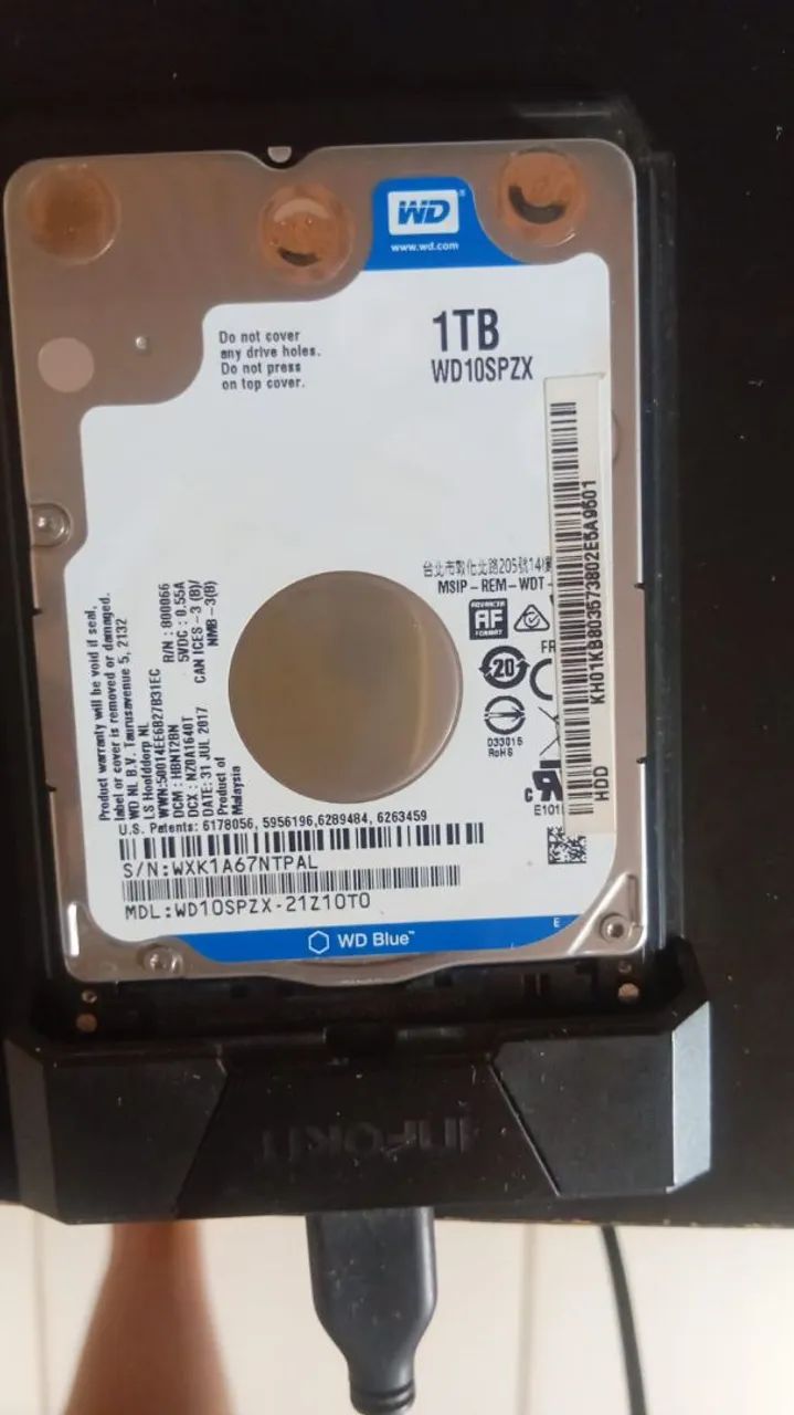 HD Externo WD Blue 1TB