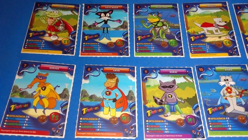Lote cards brinquedo promocional Trakinas coleção completa trakcards. - Foto 2