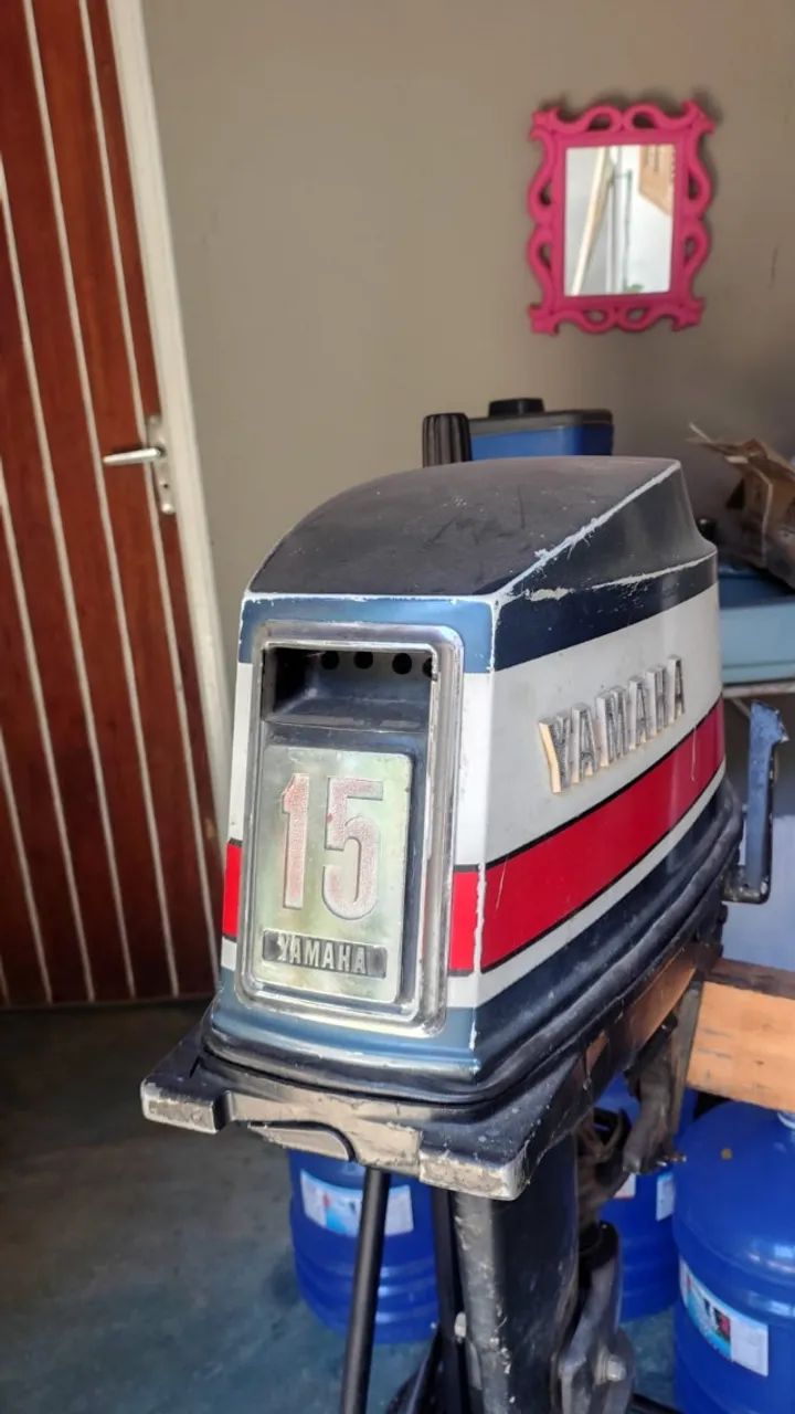 Motor de Popa 15hp Yamaha fabricado no Japão 1980