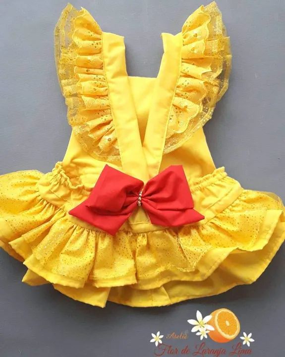 Vestido de Princesa Bela - Bebê - Foto 2