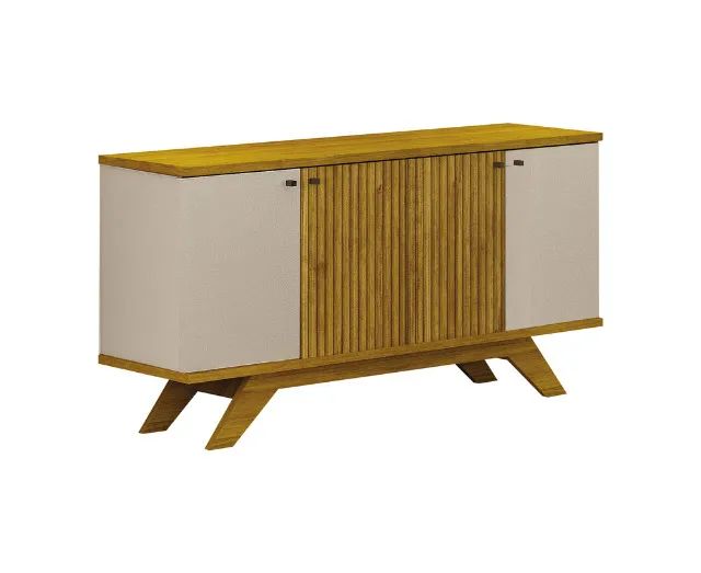 Balcão Buffet 4 Portas Freijó Decor/Off White
