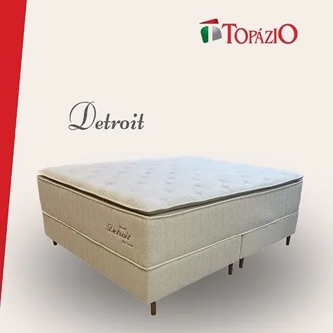 Cama Box Queen Detroit Topázio - Entrega Grátis para Fortaleza - Foto 2