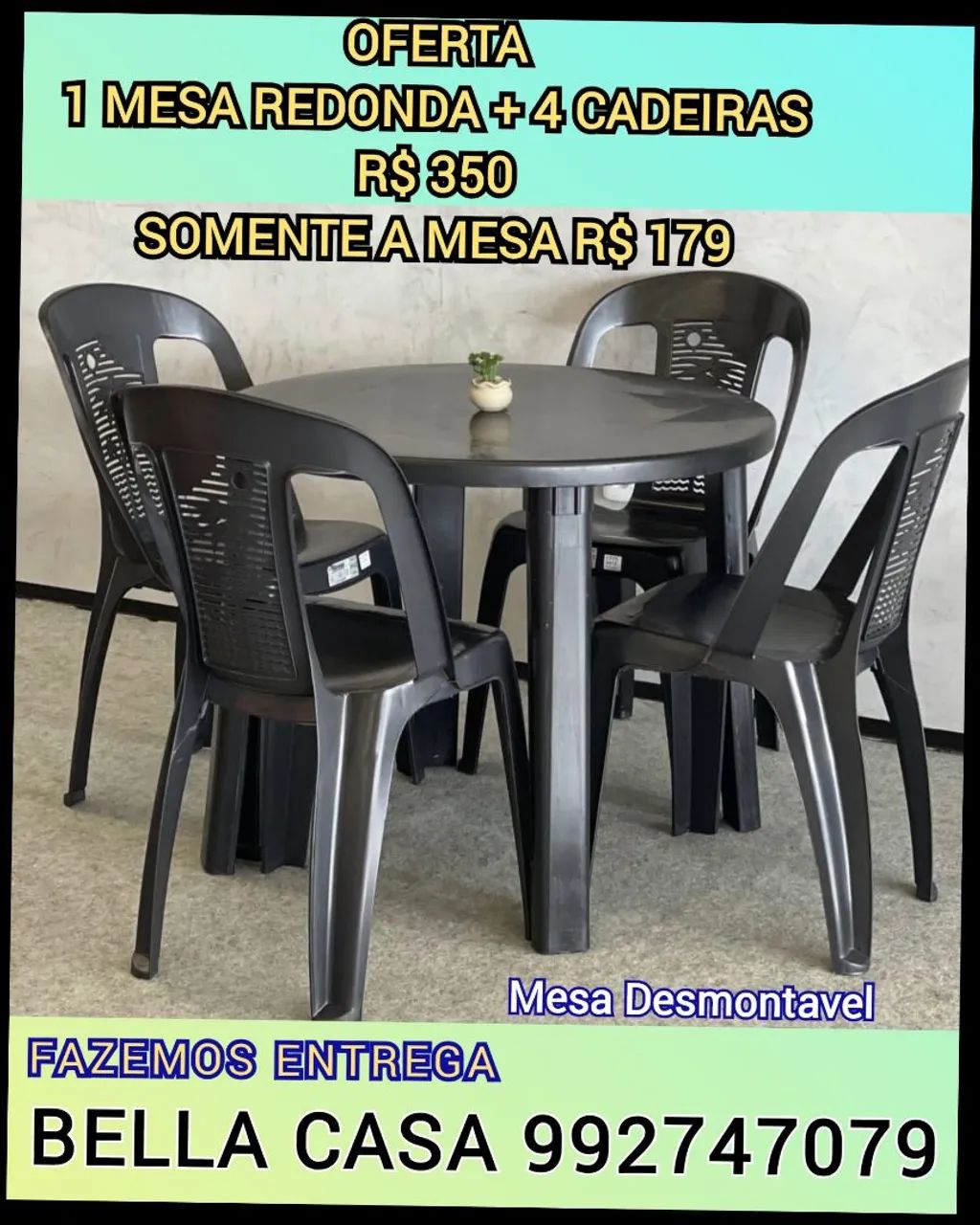 MESA ALBANIA HHSM REDONDA HJXM ENTREGO HOJE 