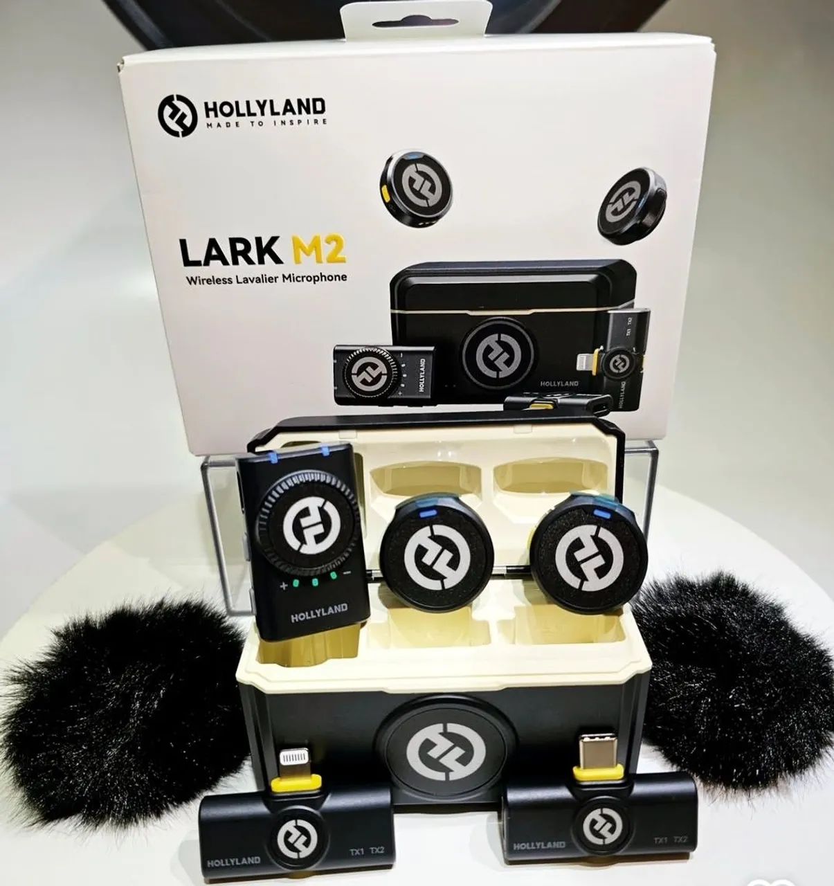 Hollyland Lark M2 - Microfone Sem Fio - Pronta Entrega Microfone das Blogueiras 