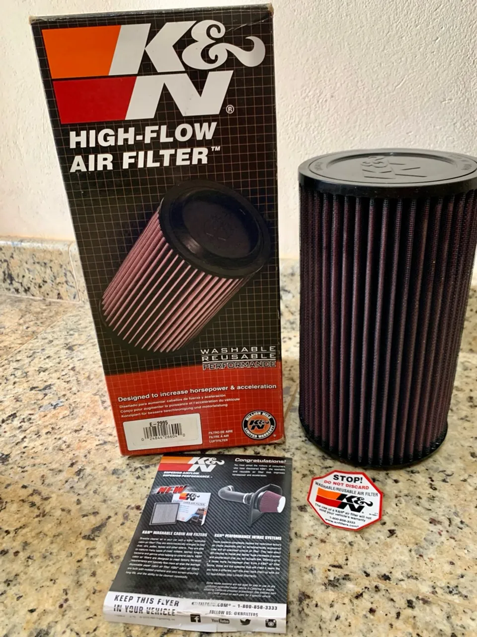 Filtro de Ar Esportivo Inbox K&N Bravo T-jet