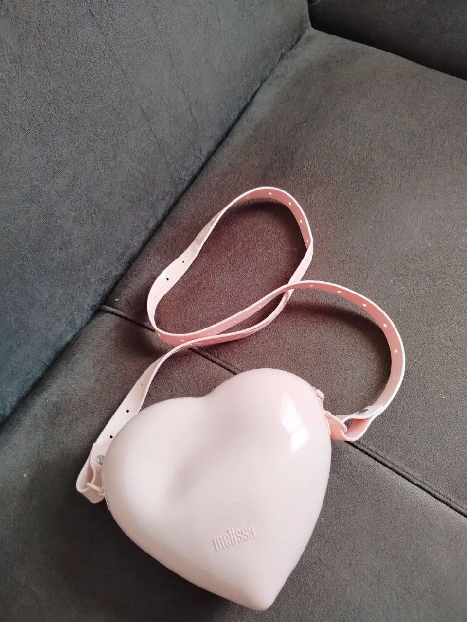 Bolsa Melissa Coração Rosa - Foto 4