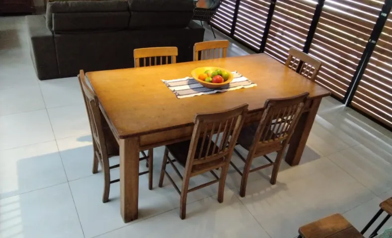 mesa de jantar 6 lugares em angelin