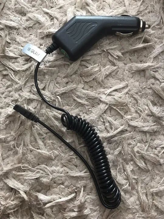 Carregador preto para carro conector micro usb v8 - Foto 2