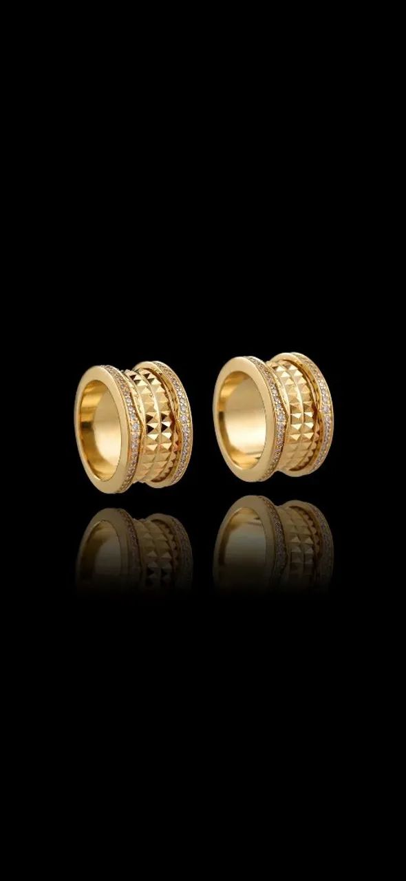 Anel rock bzero dourado linha luxo - Foto 4