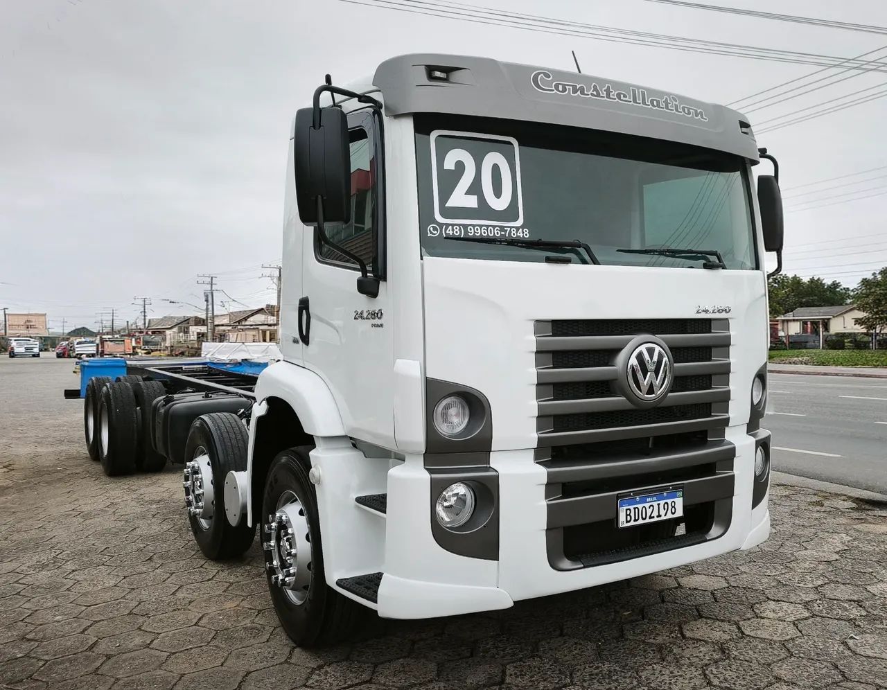 Volkswagen 24280 8x2 ano 2020 chassi 9,30mt