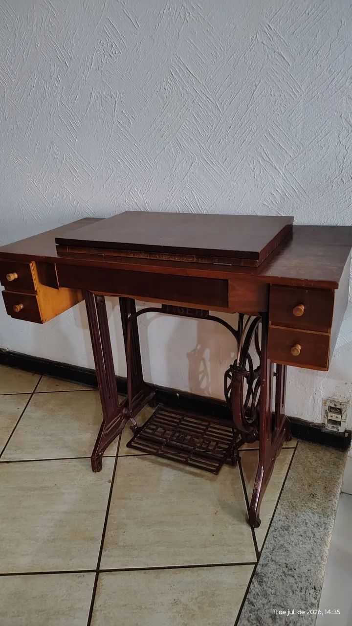 Máquina de costura Tiger, original, relíquia de coleção  - Foto 2