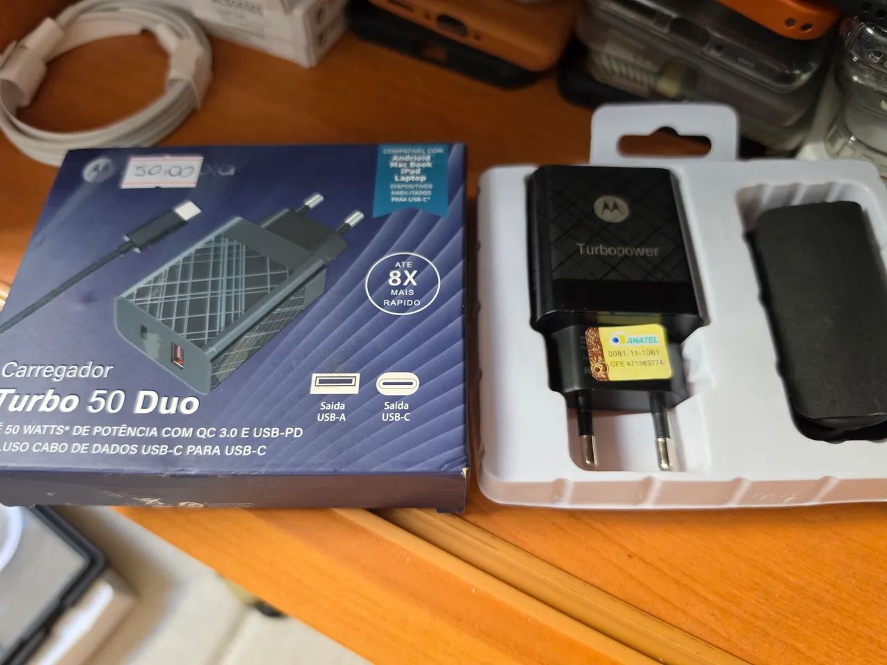 Carregador Turbo 50 Duo Tipo C e A
