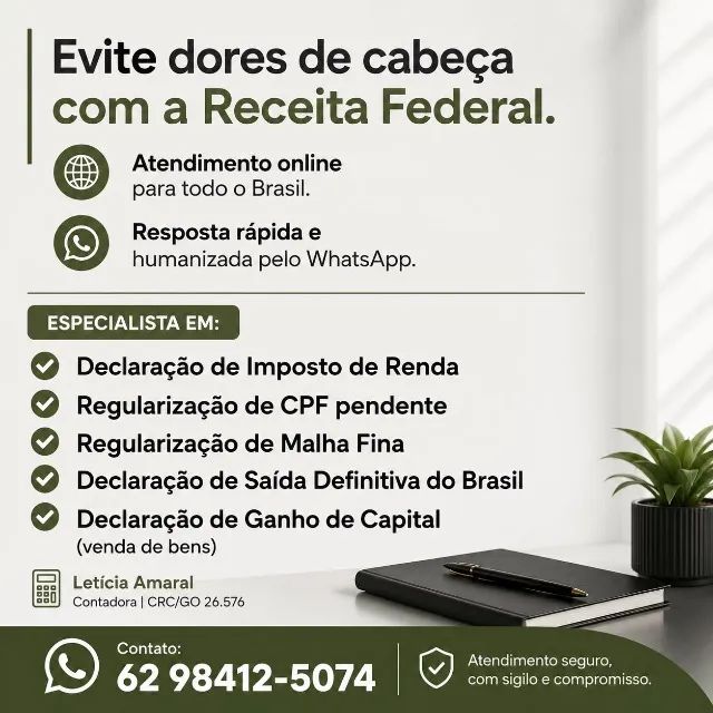 Contadora - Contador - Declaração - Serviços contábeis 