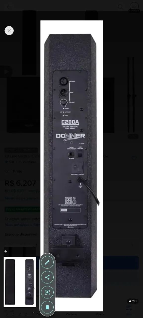 Vendo caixa LINE 2 ativa e 2 pasiva  - Foto 3