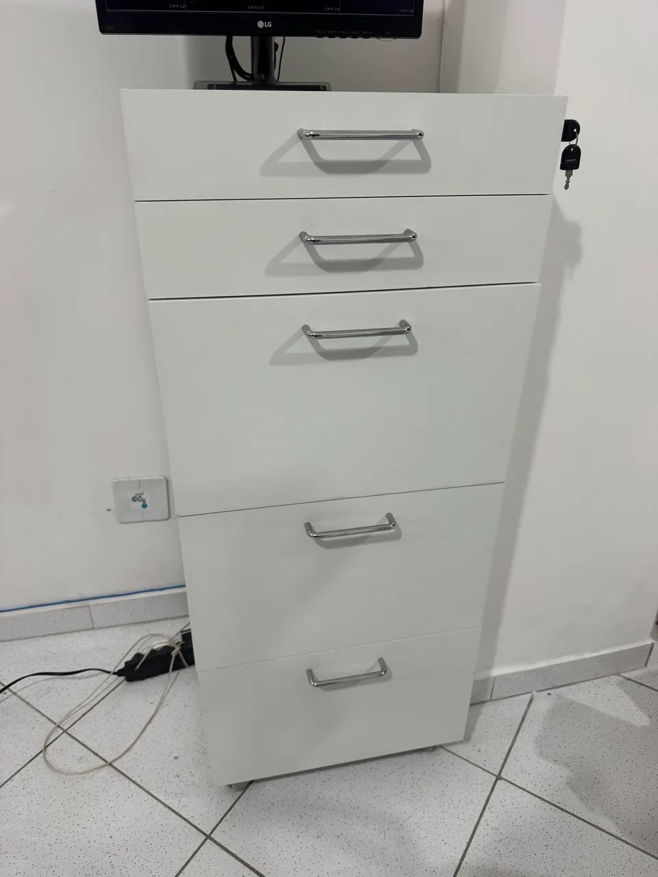 Arquivo Escritório Gaveteiro Branco  - Foto 3