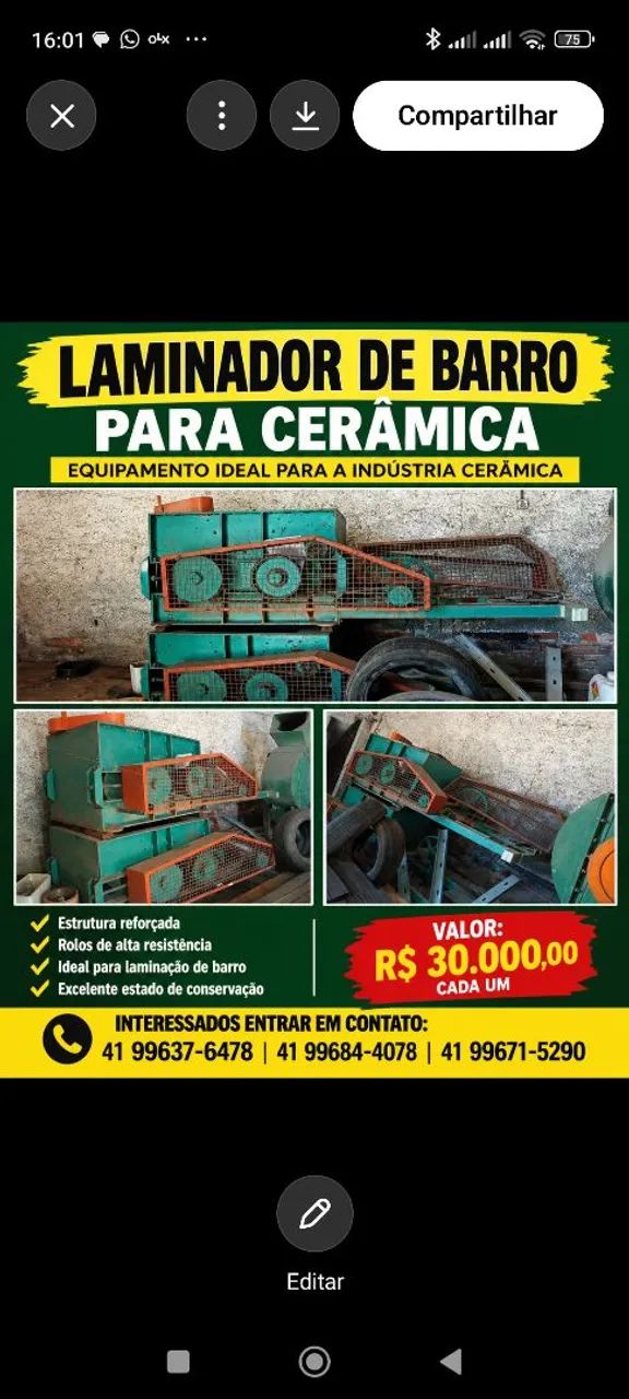 Laminador de barrro  - Foto 2
