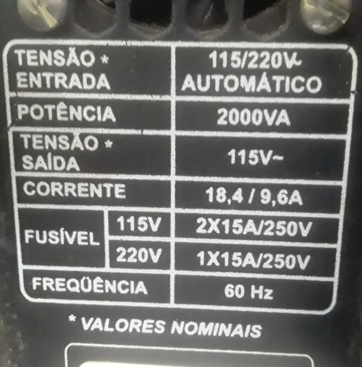 Estabilizador 2KVA - USADO - Foto 3