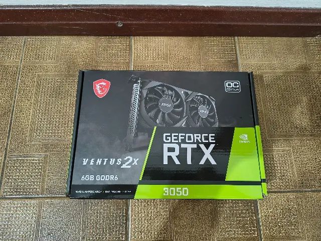 Placa de vídeo RTX 3050 6gb Msi Ventus 2x