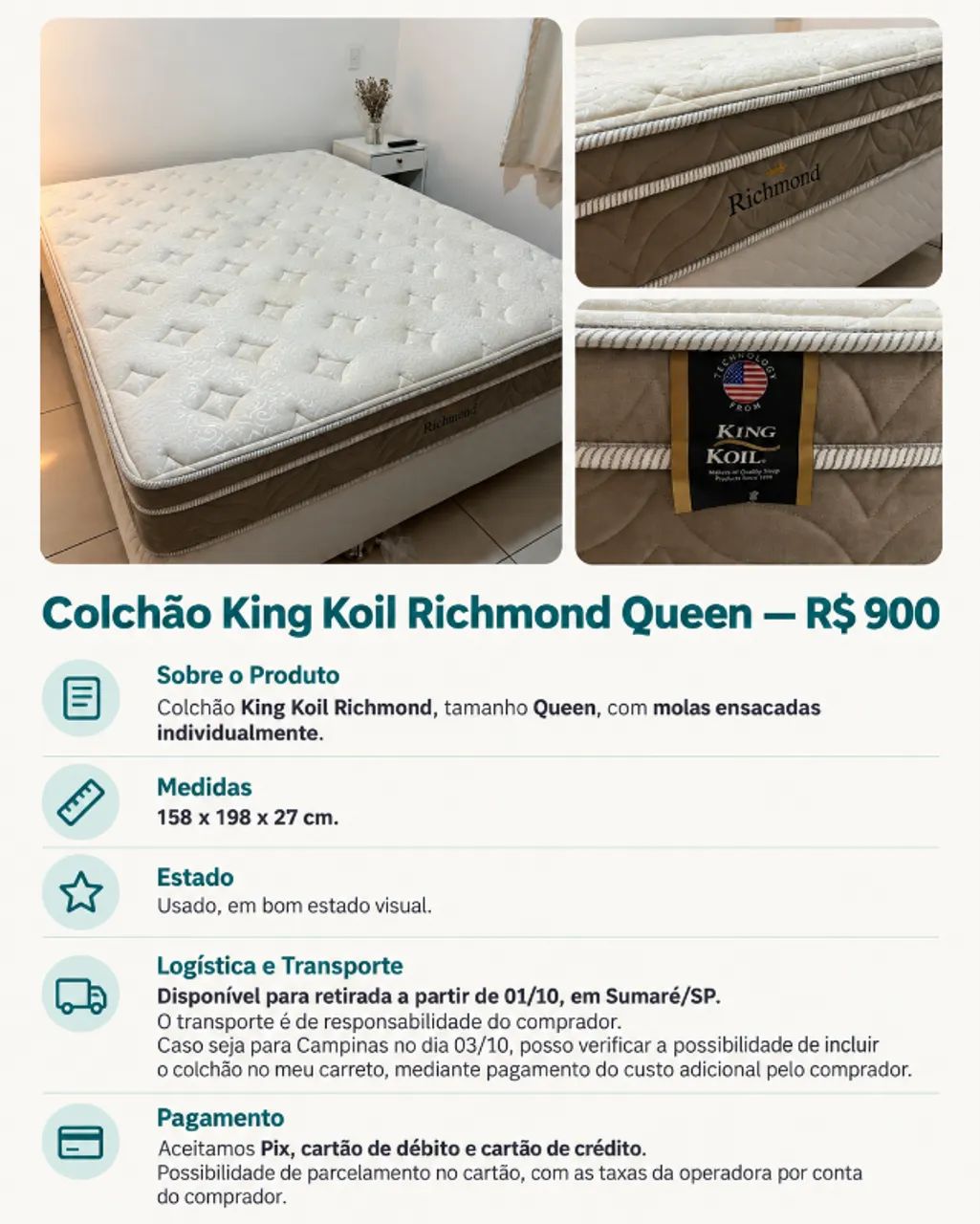 Colchão King Koil Richmond Queen - Foto 2