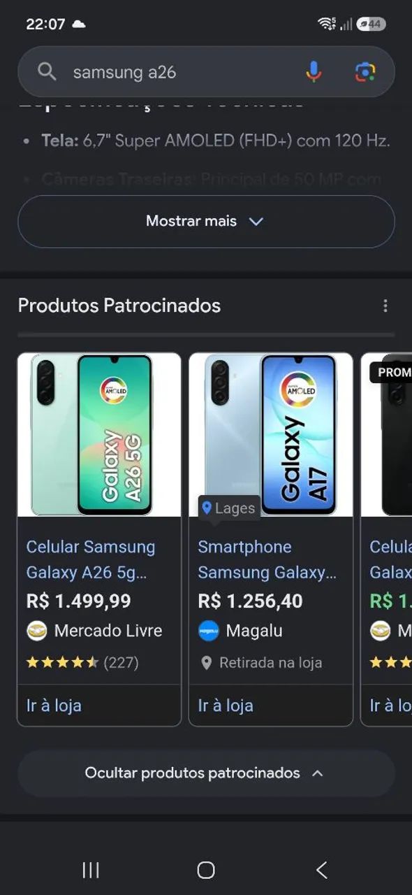 VENDO CELULAR SANSUNG A26 5G com 8GB de RAM - Foto 2
