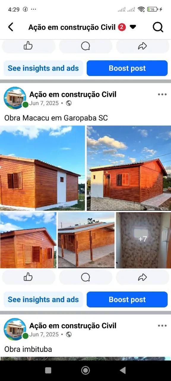 Construção e reforma , Ação prestadora de serviço em construção civil 