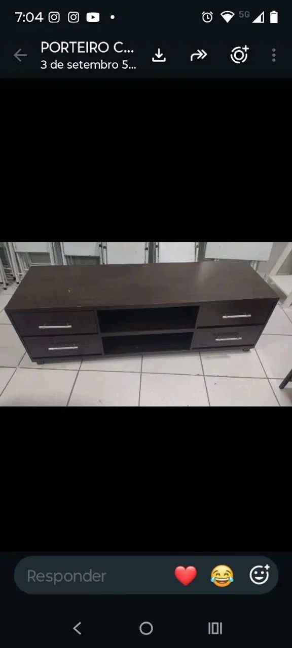 RACK ESTANTE MARROM $150,