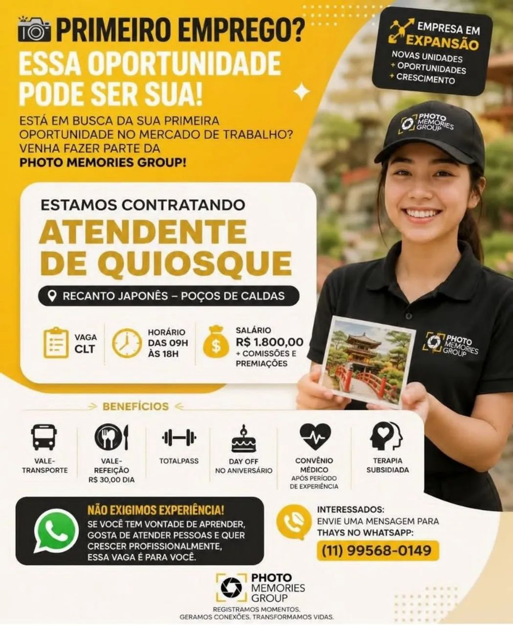 Atendente sem experiência 