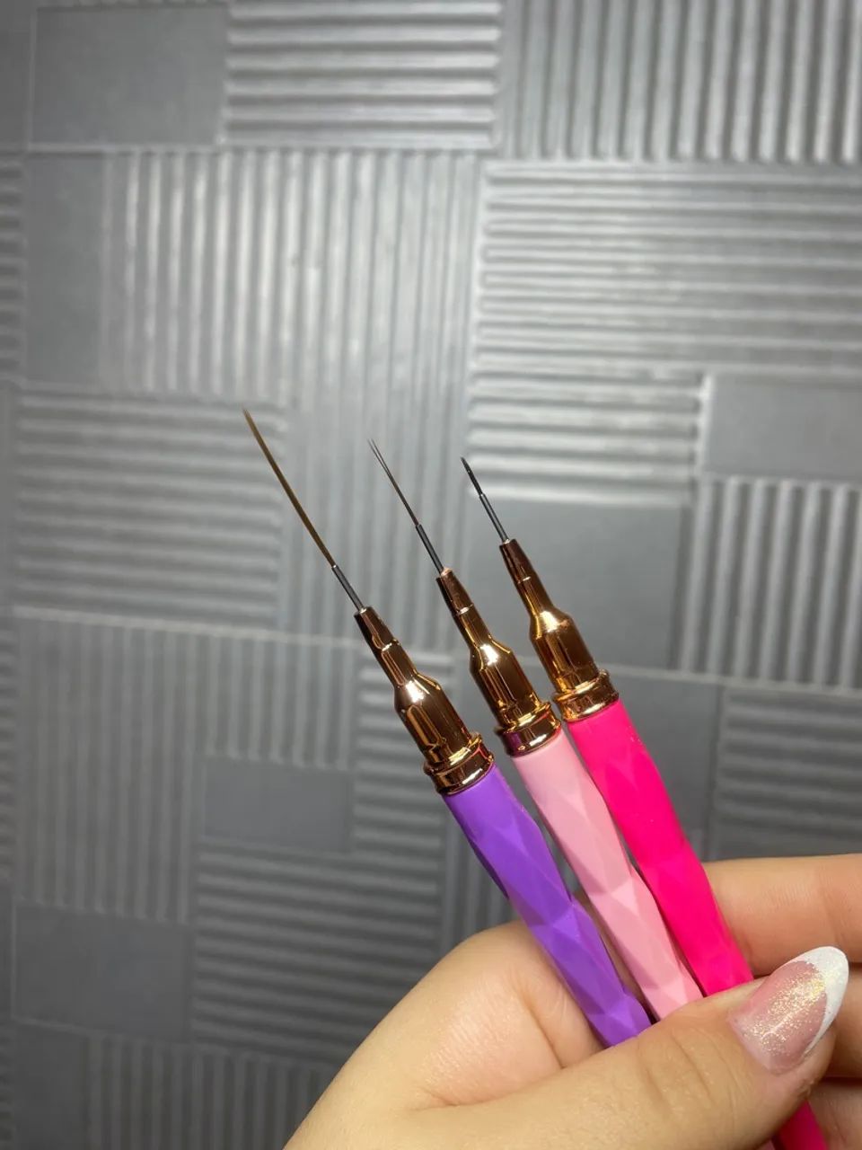 Pincéis de decoração de unha em gel 