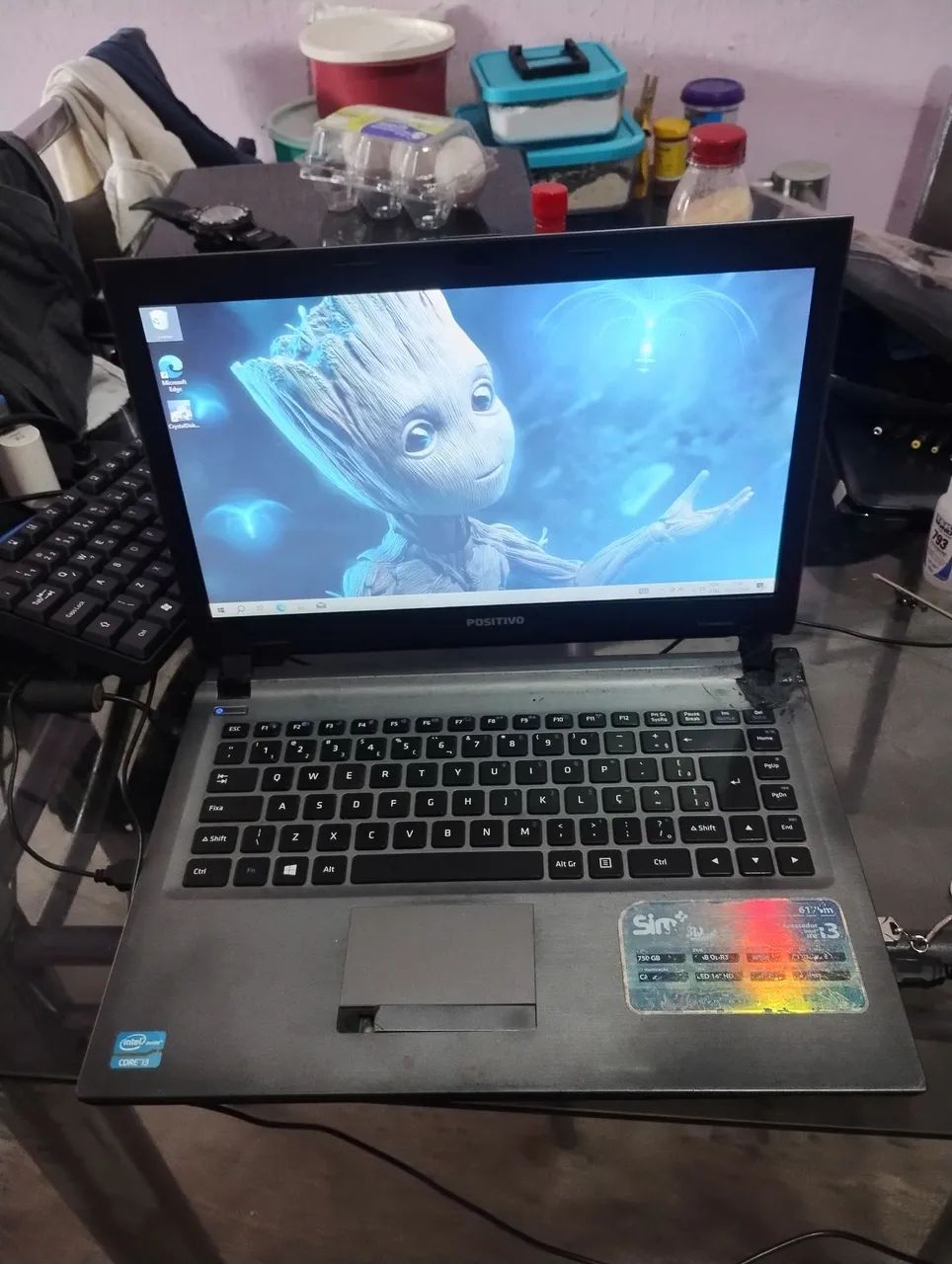 NOTEBOOK CORE i3 COM 6 GIGAS E HD DE 750 GIGAS SÓ 250,00
