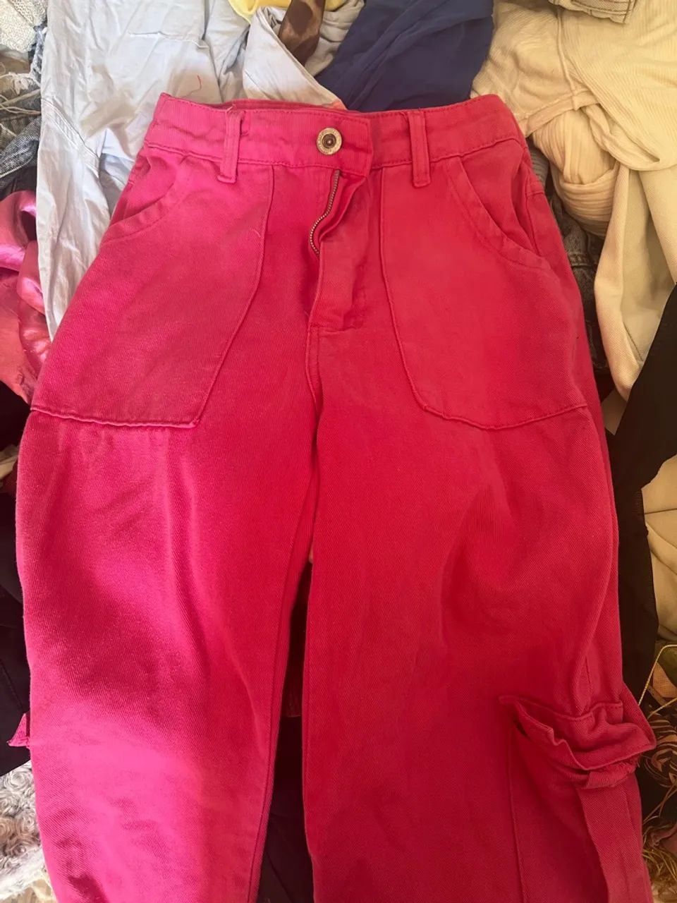 Calça rosa 