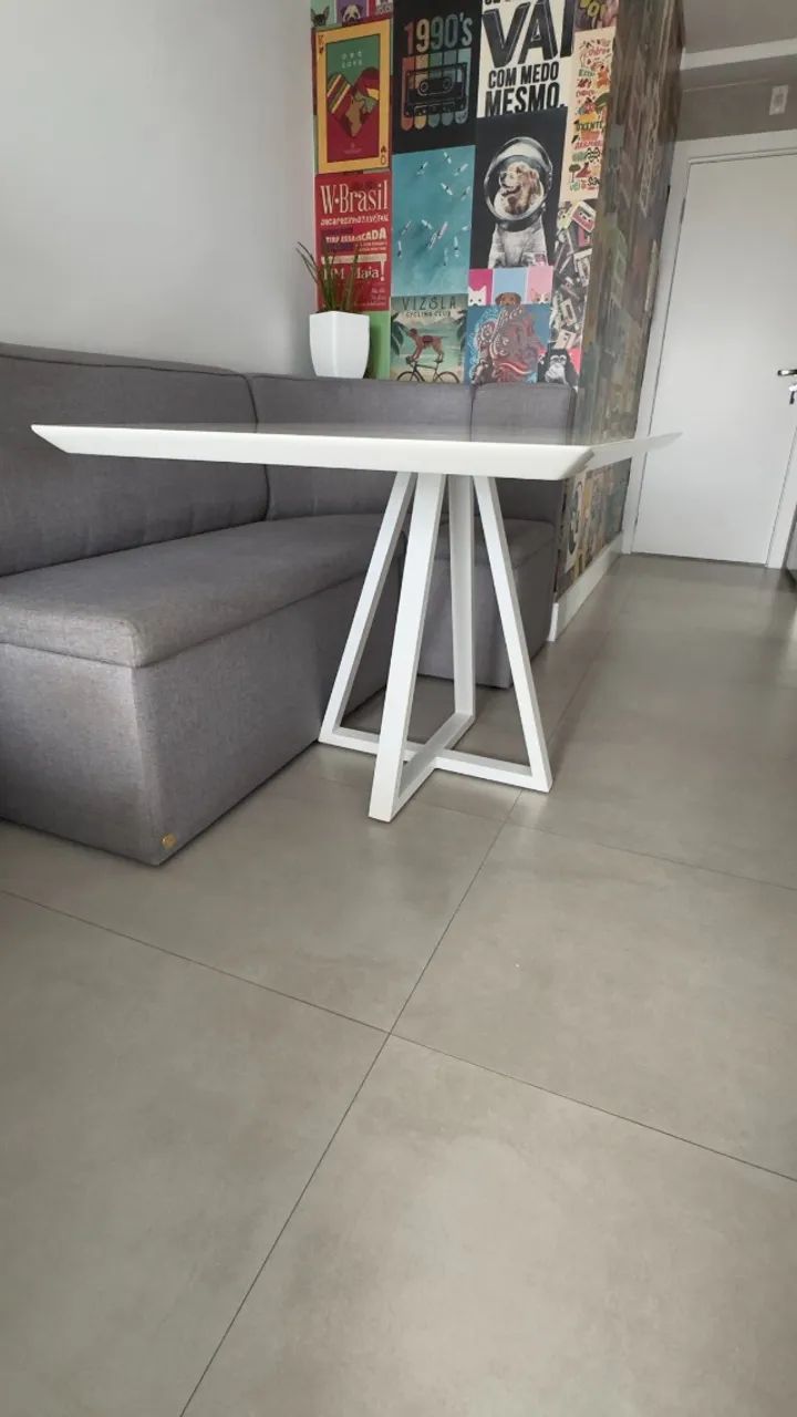 Mesa de Jantar - Laca Branca | Estado de Nova - Foto 2