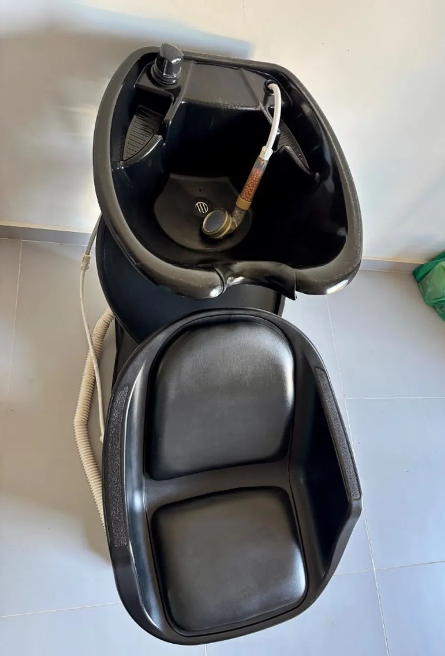 Lavatório reclinável Dompel + cadeira hidráulica reclinável e giratória + mocho  - Foto 3