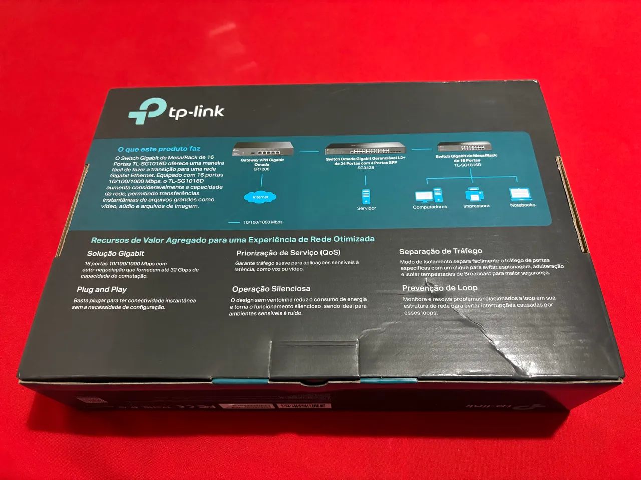 Switch Tp-link gigabit de 16 portas - Foto 4