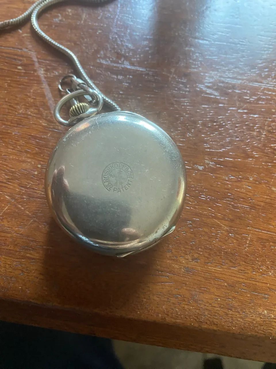 Relógio de bolso suíço antigo da marca Gre Roskopf Patent. - Foto 5