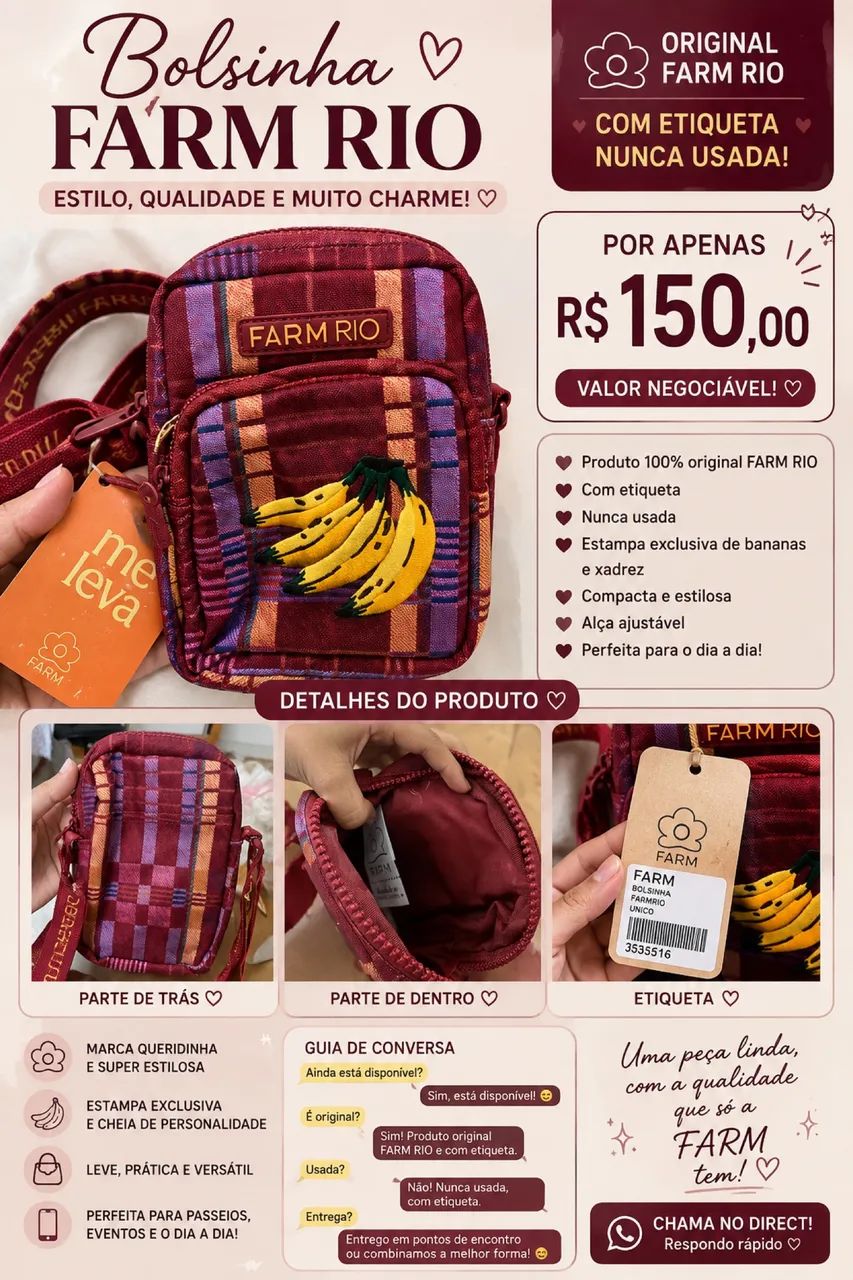 Bolsa Farm Rio - Original 