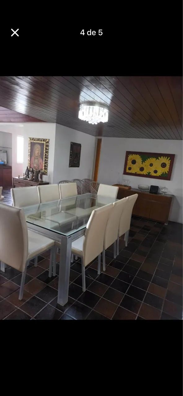 Mesa para sala de estar grande com 8 cadeiras.   - Foto 2