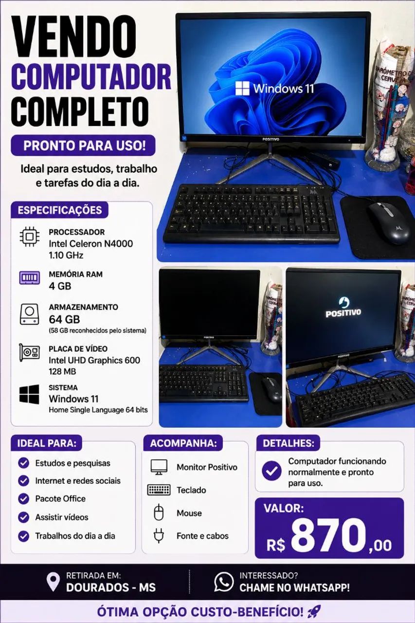 Computador completo  - Foto 3