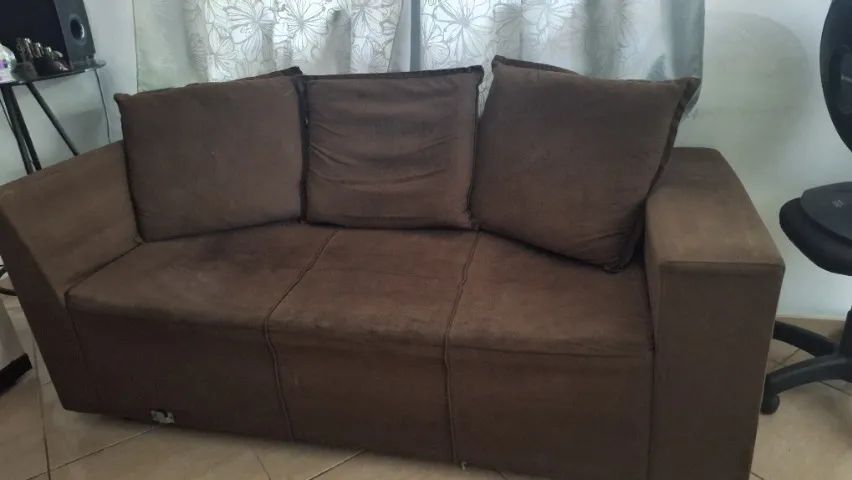 Vendo Sofá Marrom, Confortával - Foto 2