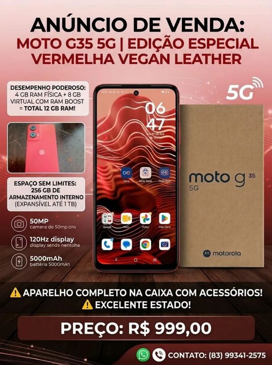 VENDO MOTO G35 VEGAN LEATHER