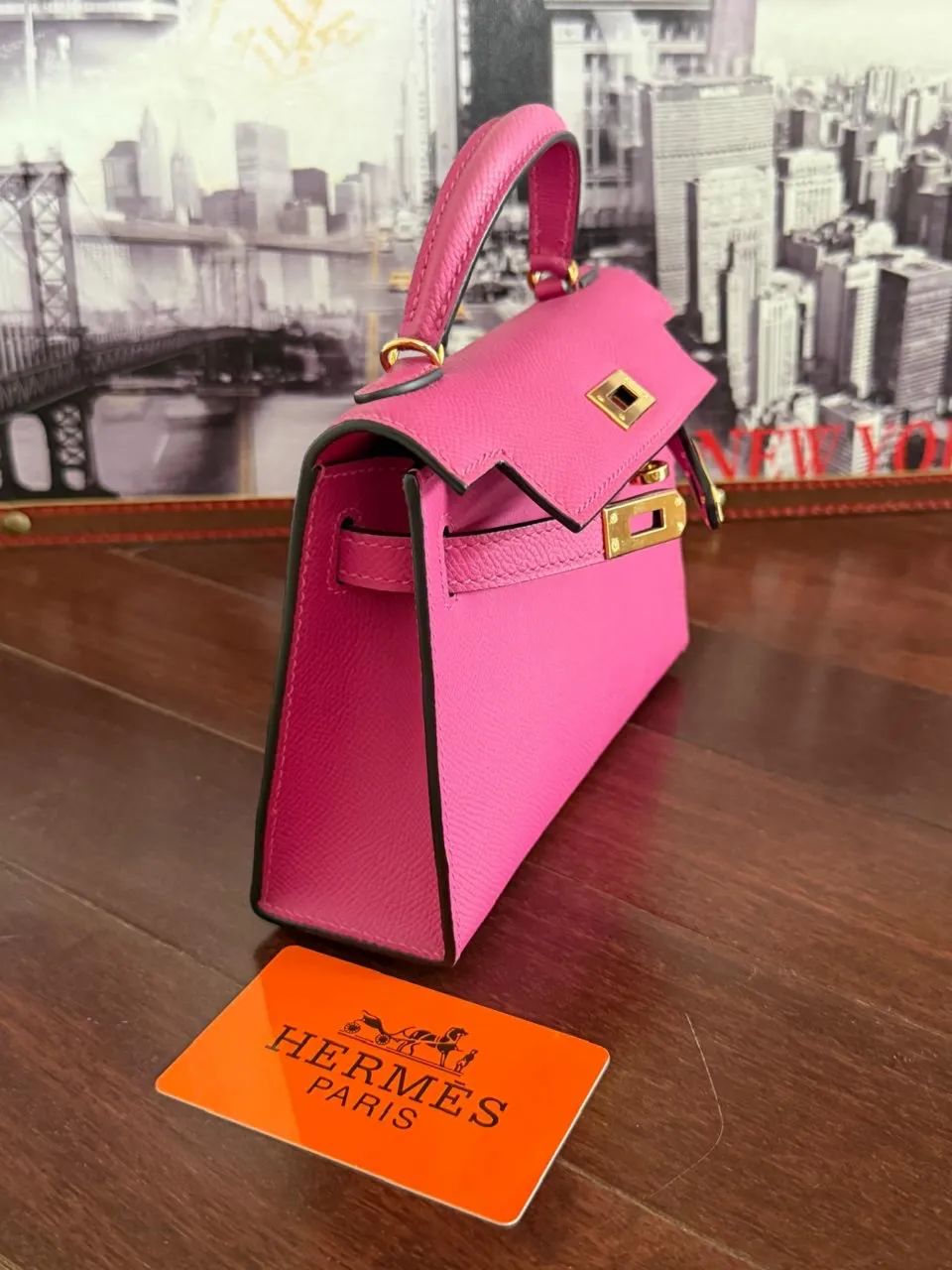 Bolsa Hermes Rosa - Foto 5